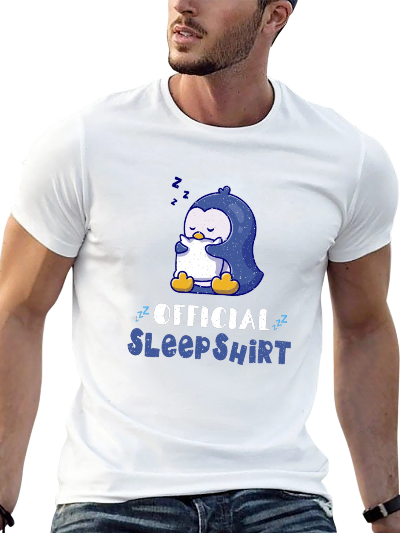Official Sleep Shirt - Penguin Graphic Tee - Unisex
