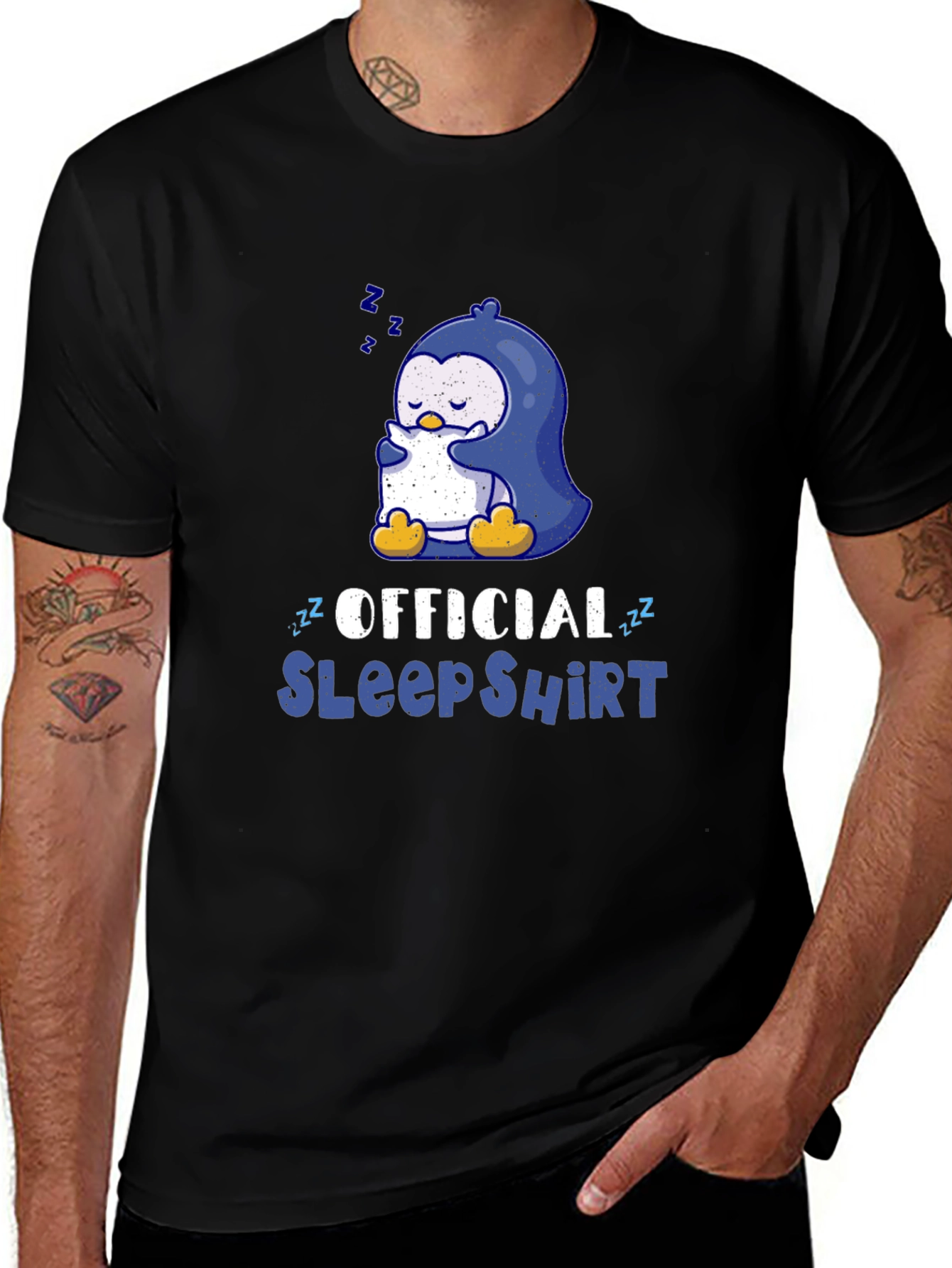 Official Sleep Shirt - Penguin Graphic Tee - Unisex
