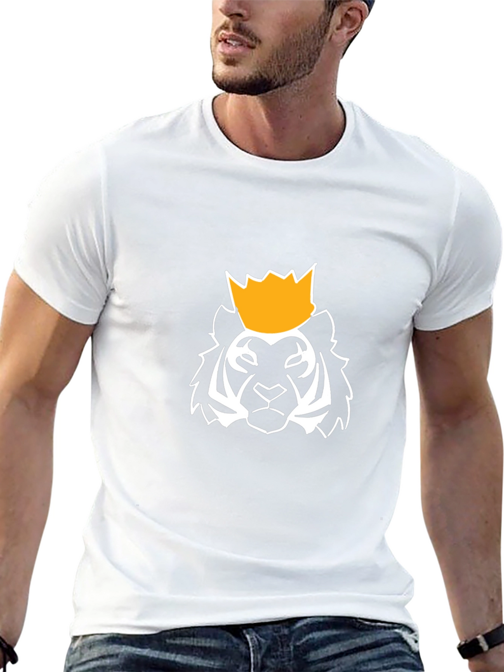 King Tiger Graphic T-Shirt - Modern Crew Neck