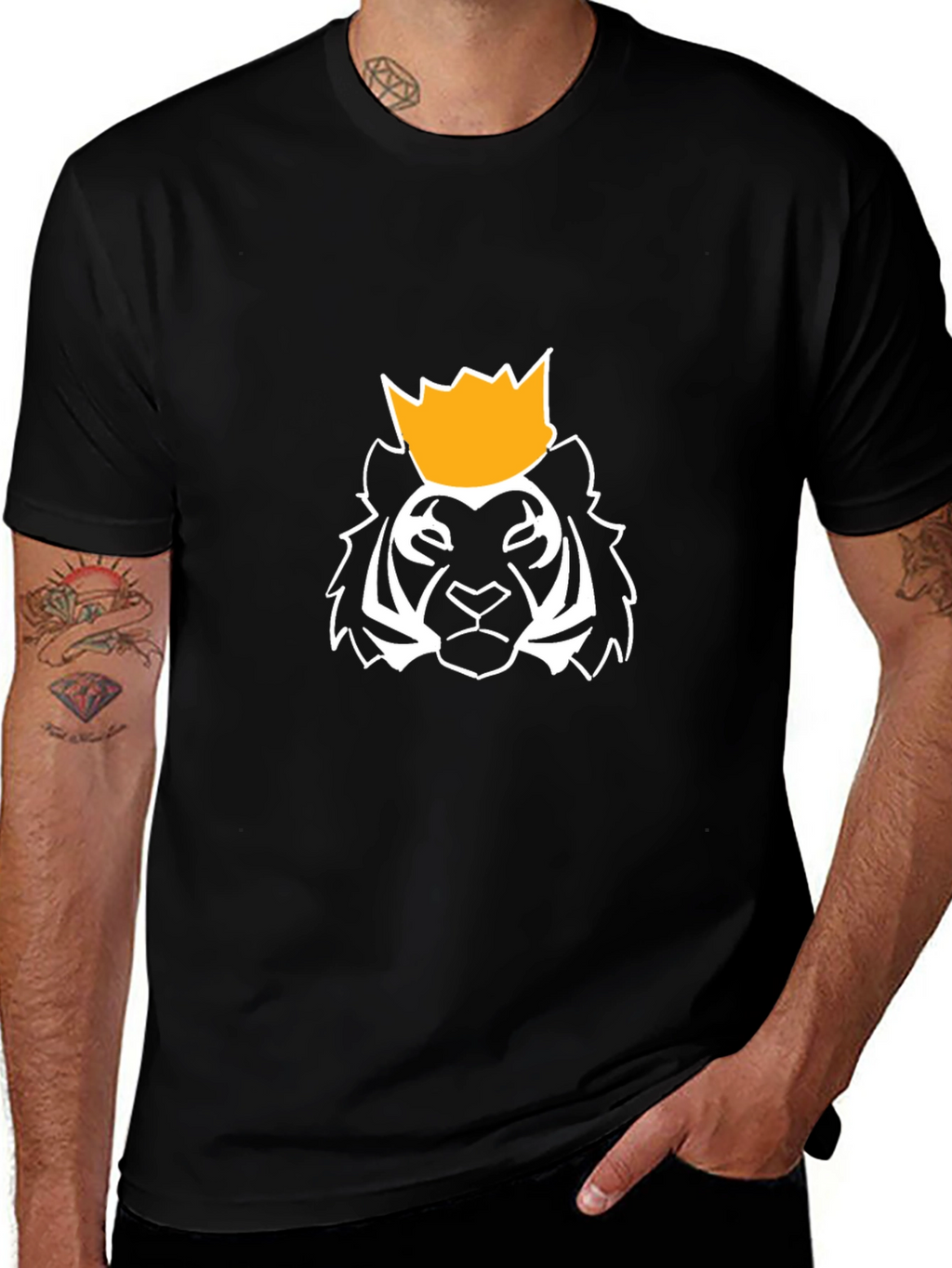 King Tiger Graphic T-Shirt - Modern Crew Neck