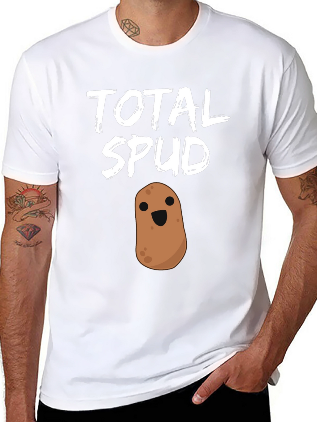 Total Spud Funny Potato Graphic T-Shirt