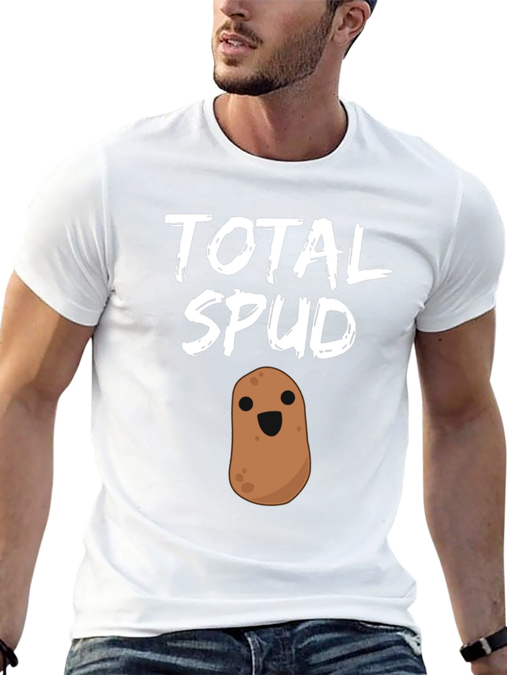 Total Spud Funny Potato Graphic T-Shirt