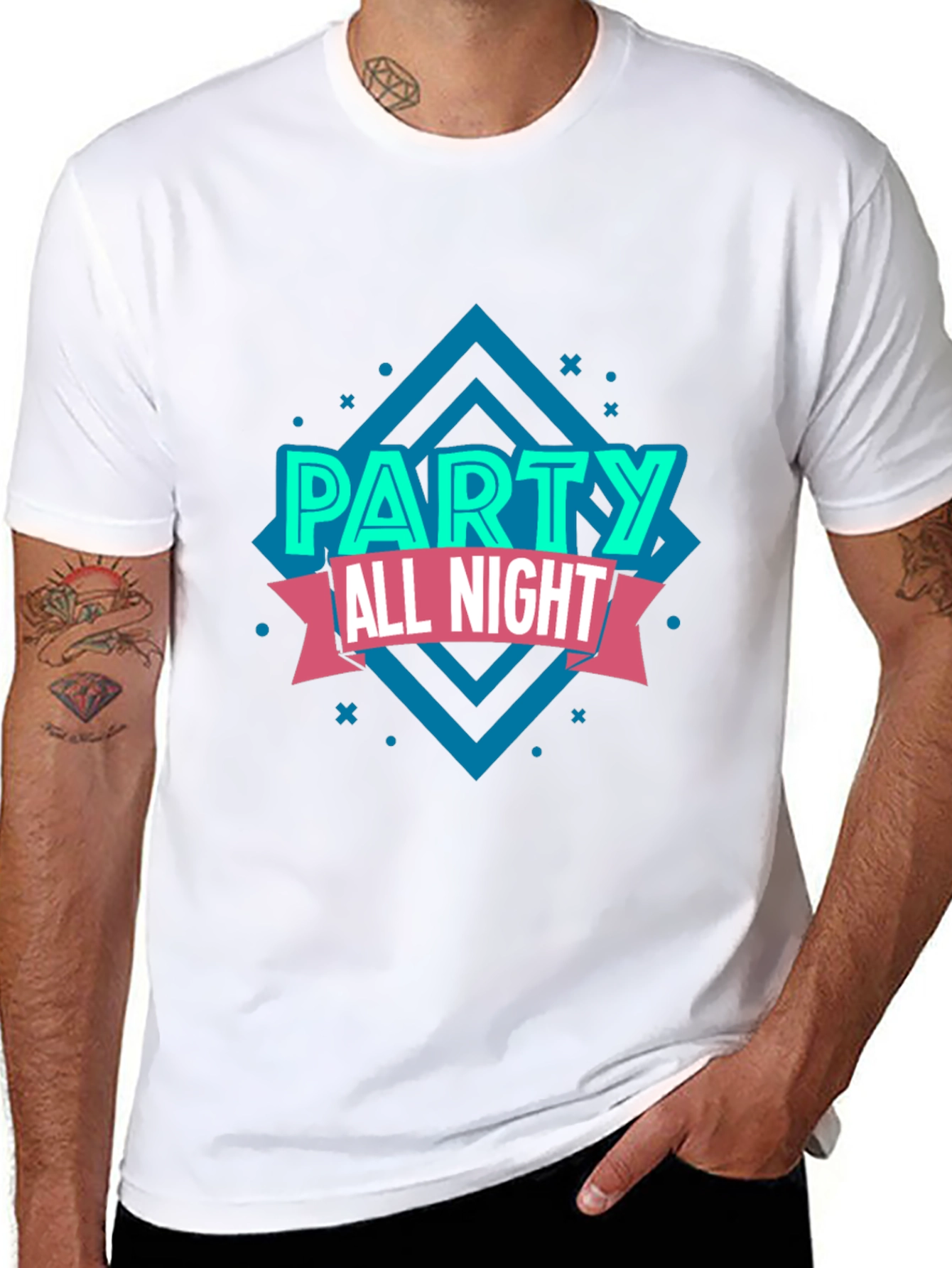 Party All Night Graphic T-Shirt