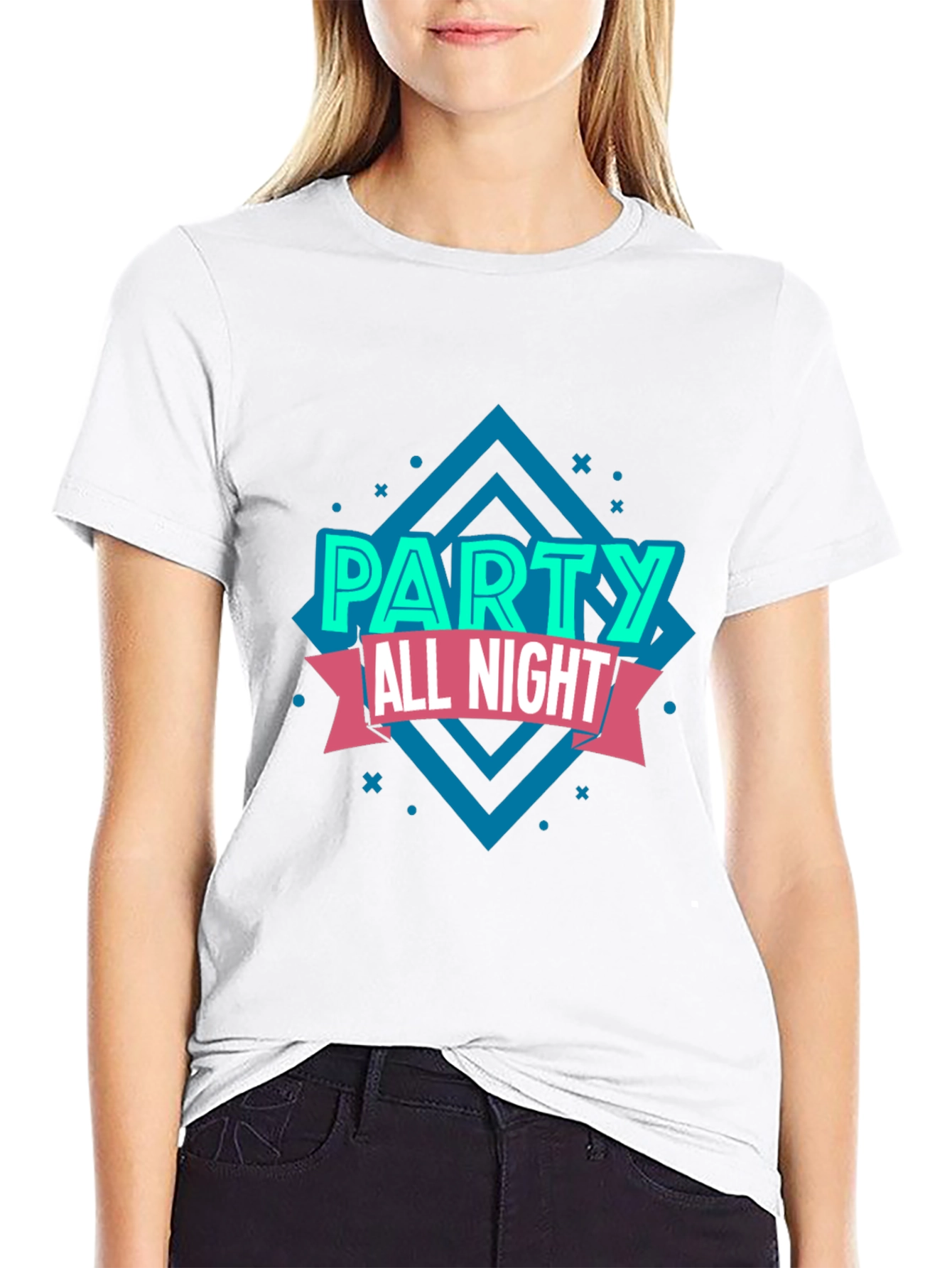 Party All Night Graphic T-Shirt