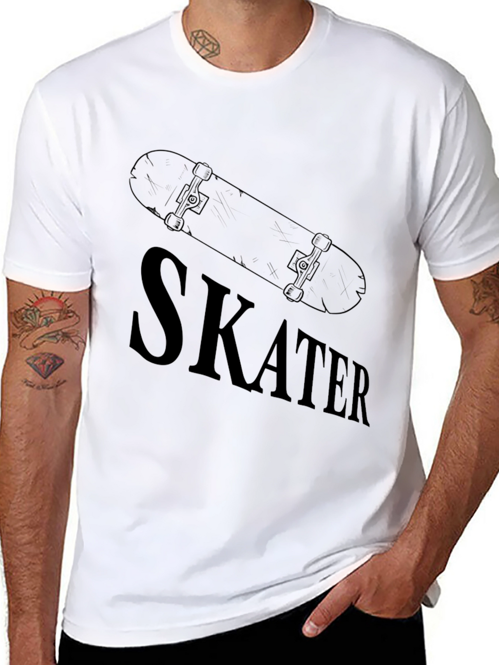 Skater T-Shirt: Cool Skateboard Design