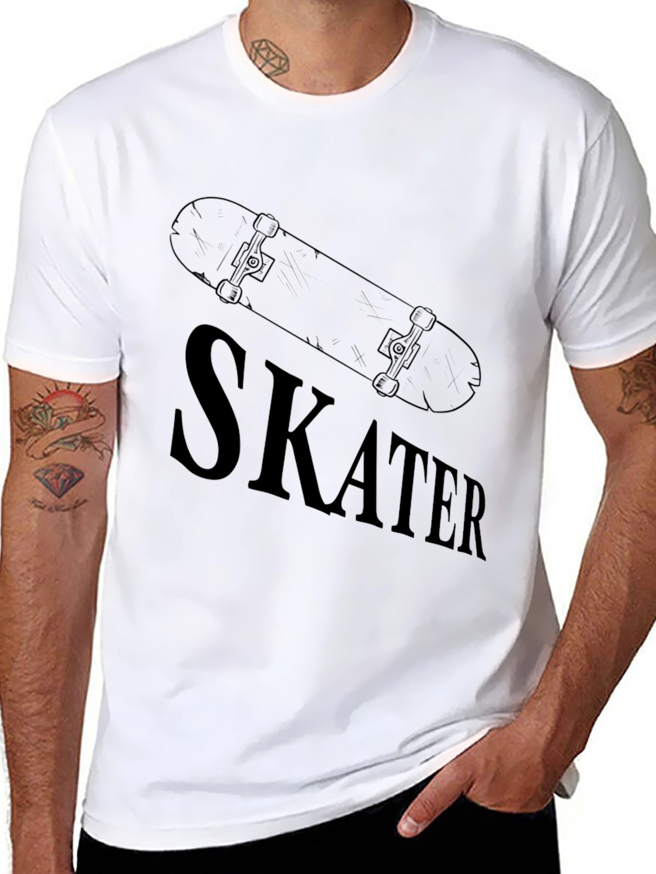 Skater T-Shirt: Cool Skateboard Design