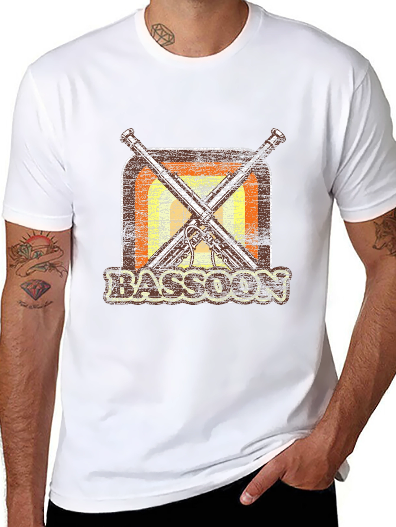 Retro Bassoon T-Shirt - Music Lover Gift