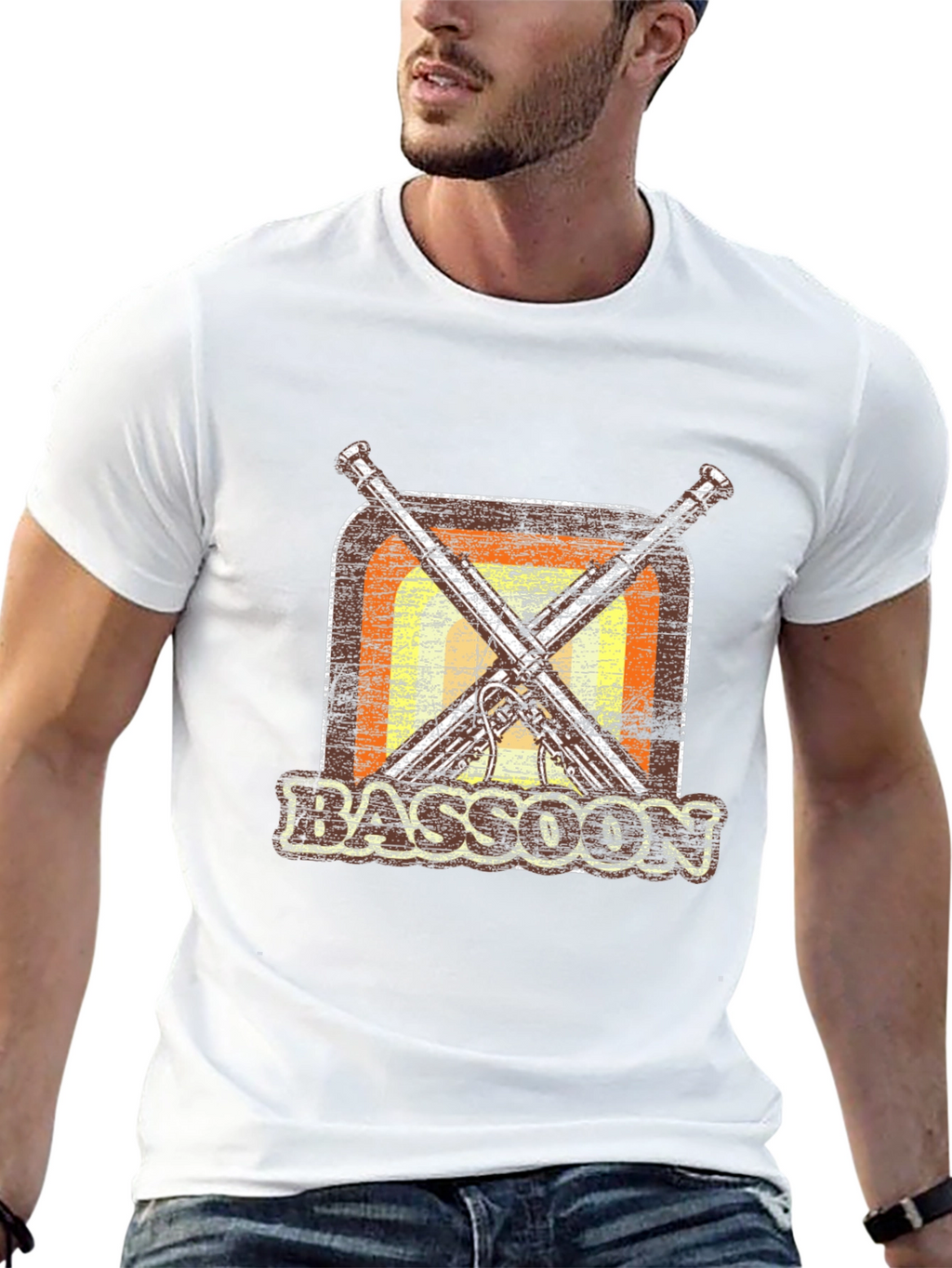 Retro Bassoon T-Shirt - Music Lover Gift