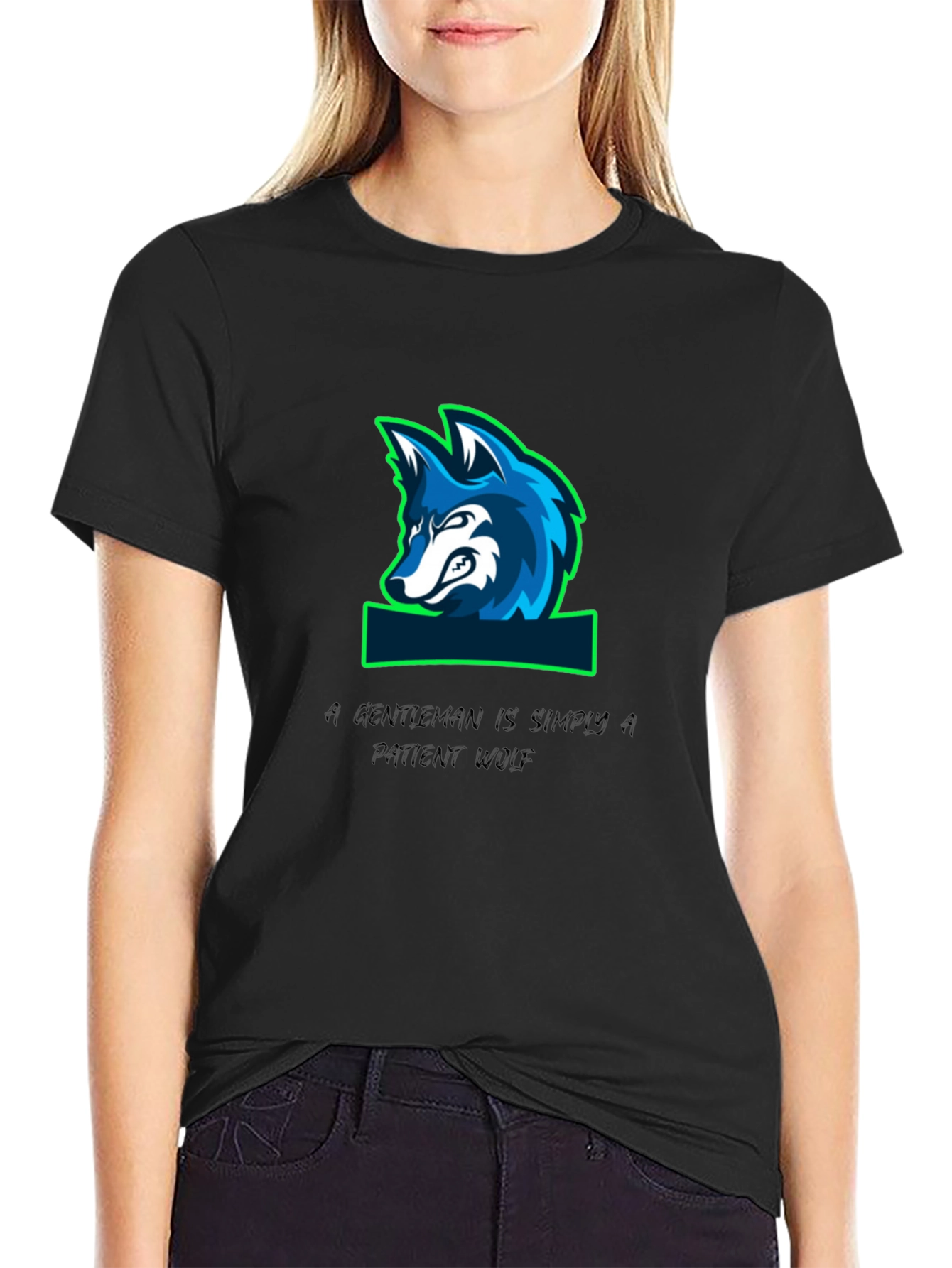 Gentleman Wolf Graphic T-Shirt - Premium Quality