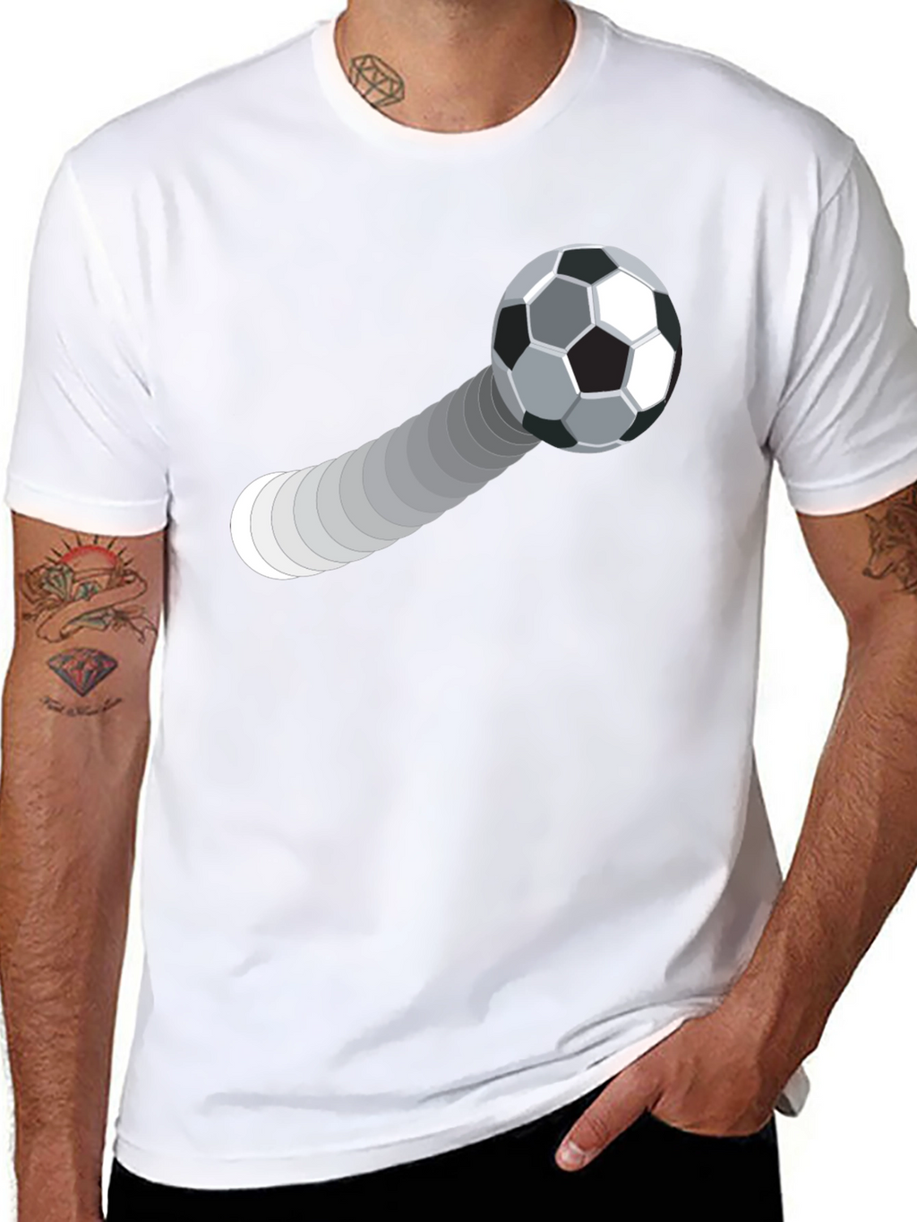 Soccer Ball Trajectory Graphic Tee