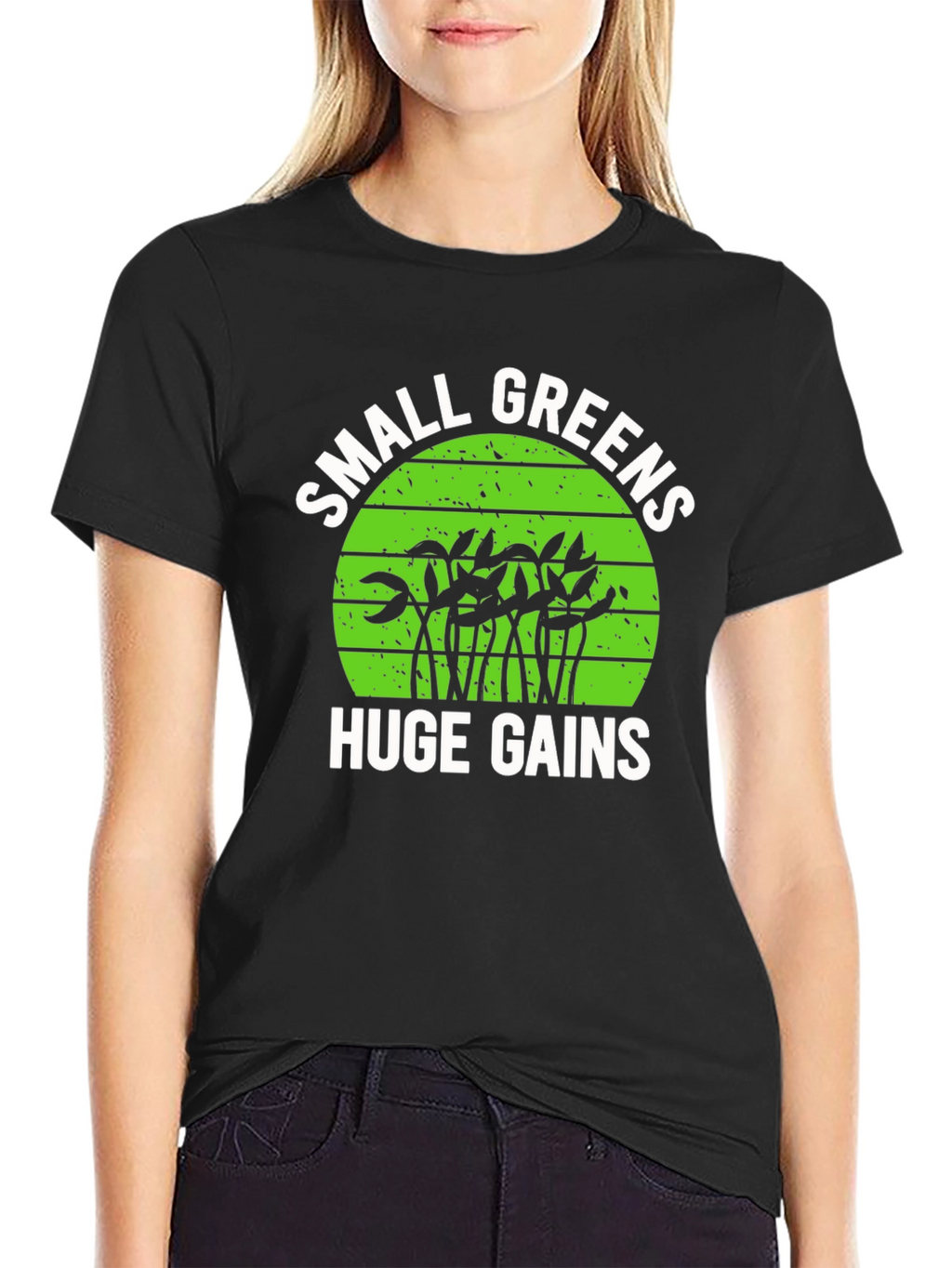 Small Greens Huge Gains Graphic T-Shirt