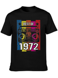 Best of 1972 Retro Boombox Graphic T-Shirt
