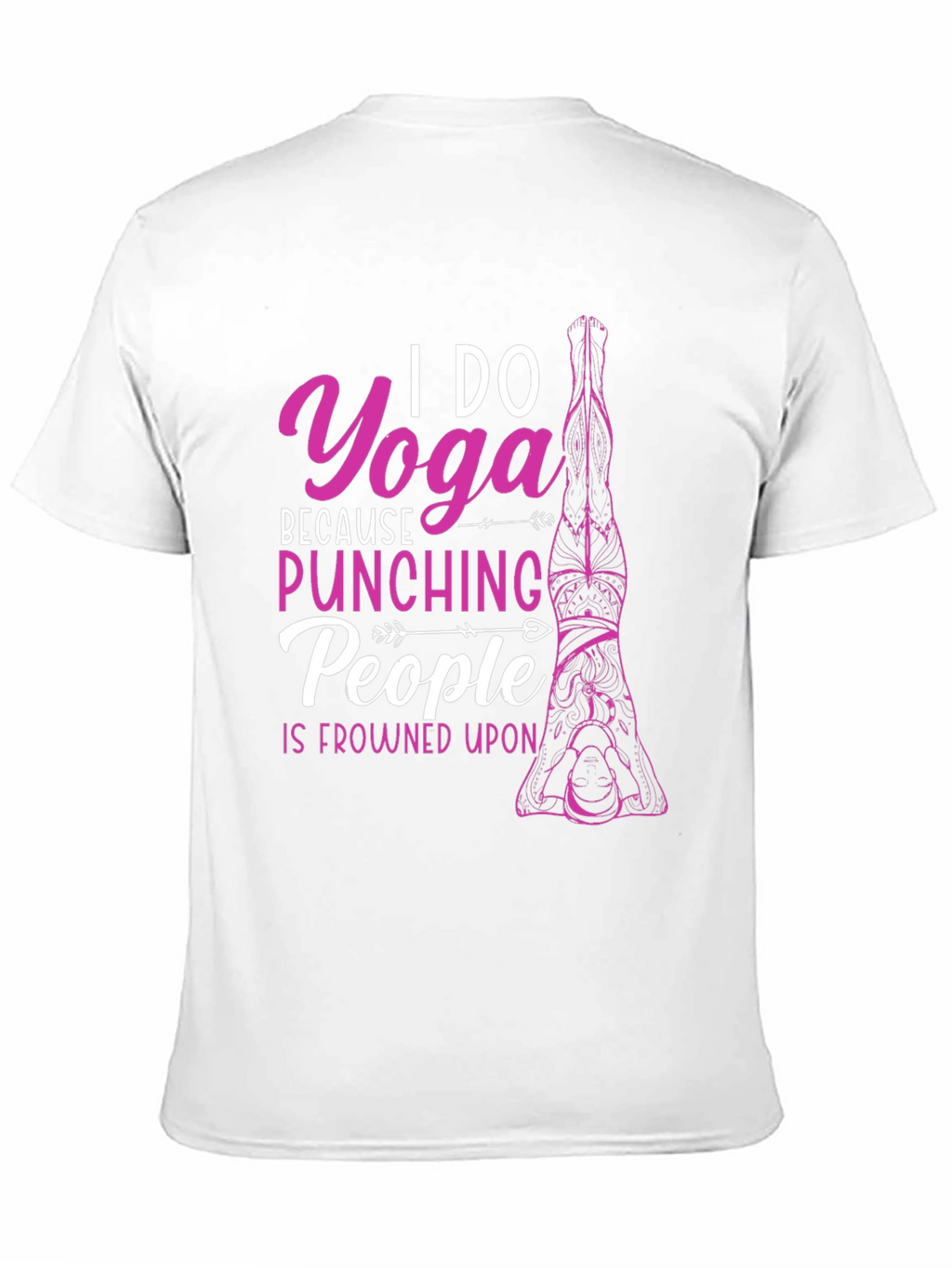 Yoga Punching People Graphic T-Shirt