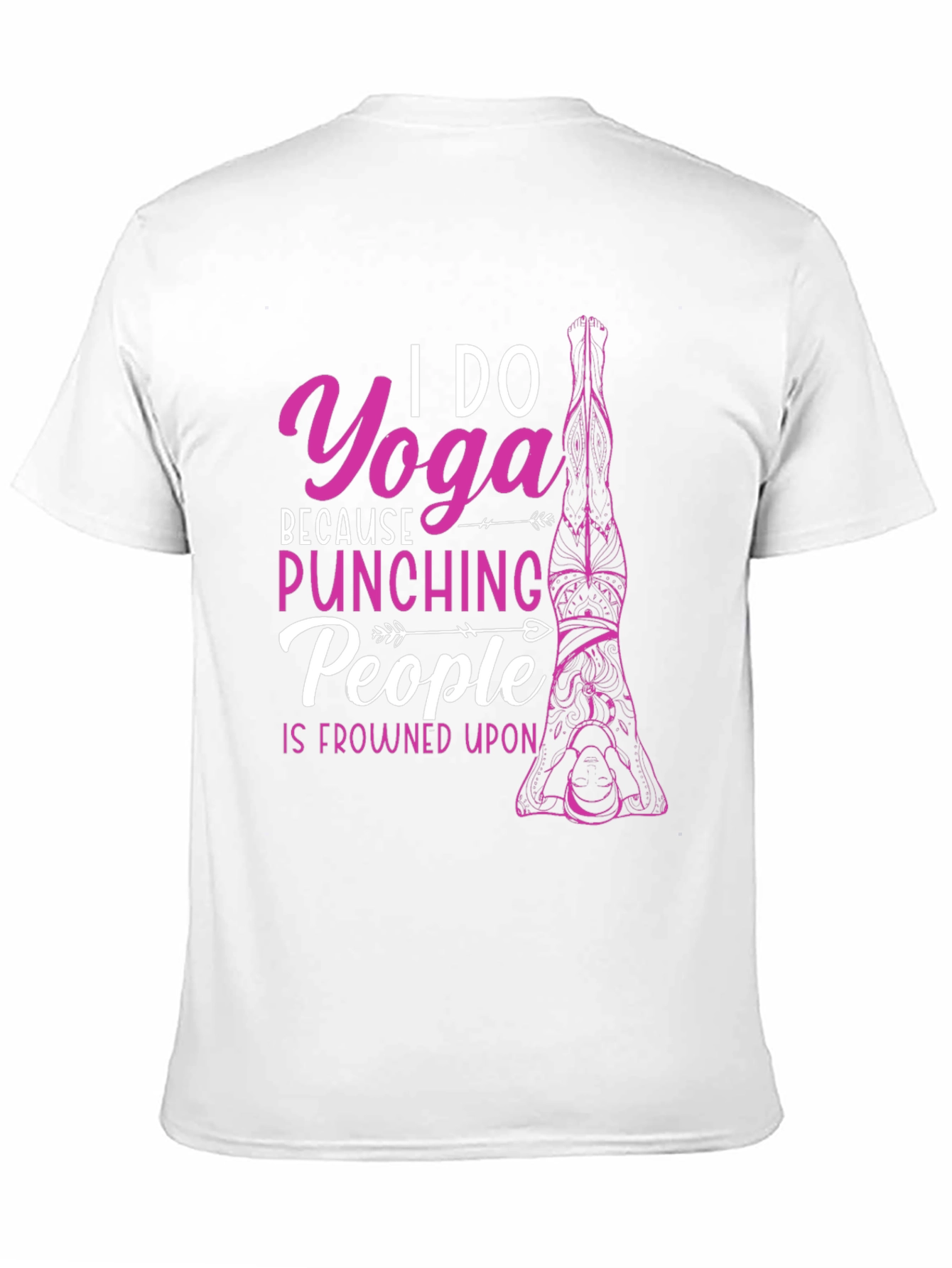 Yoga Punching People Graphic T-Shirt