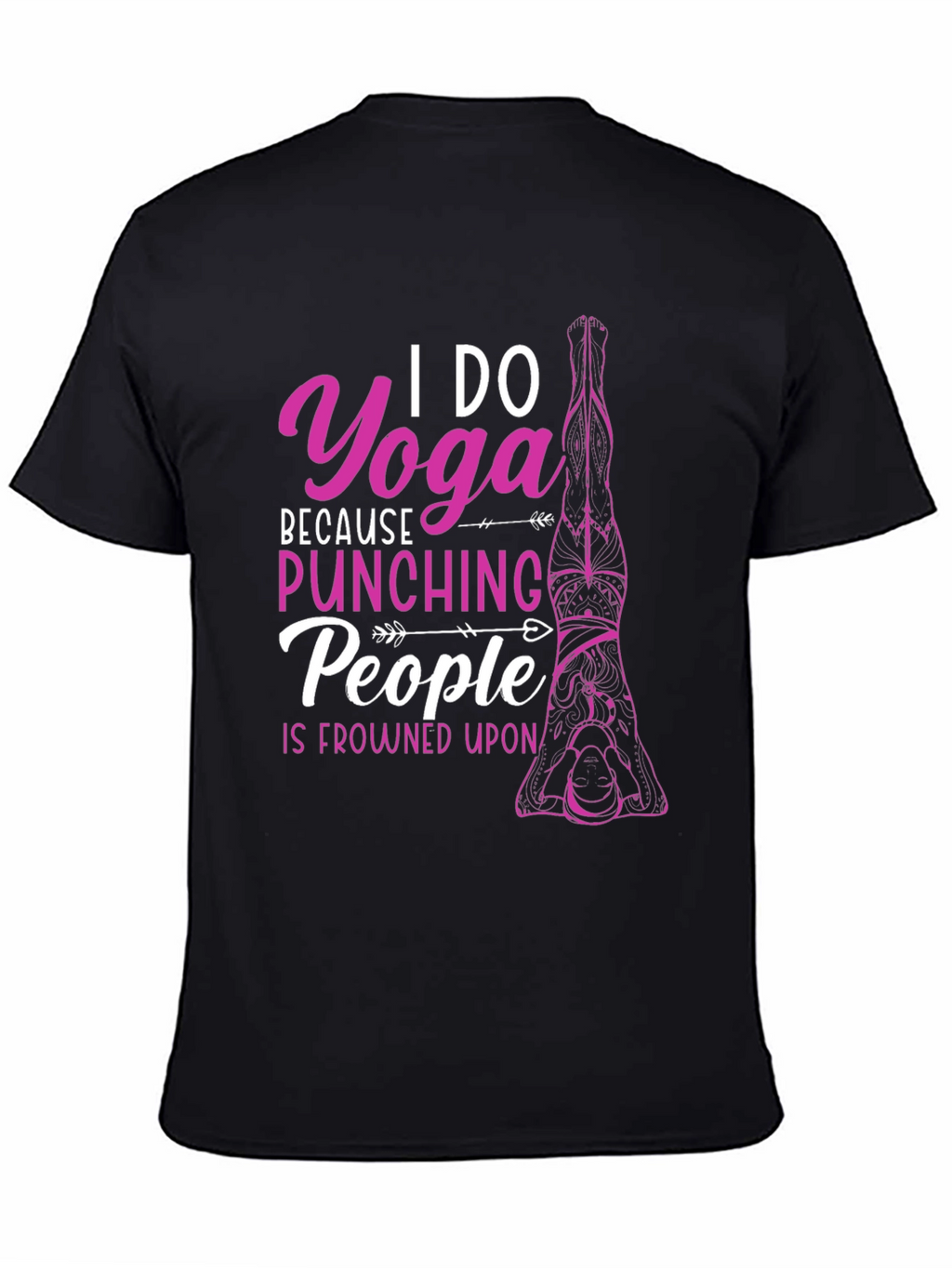 Yoga Punching People Graphic T-Shirt
