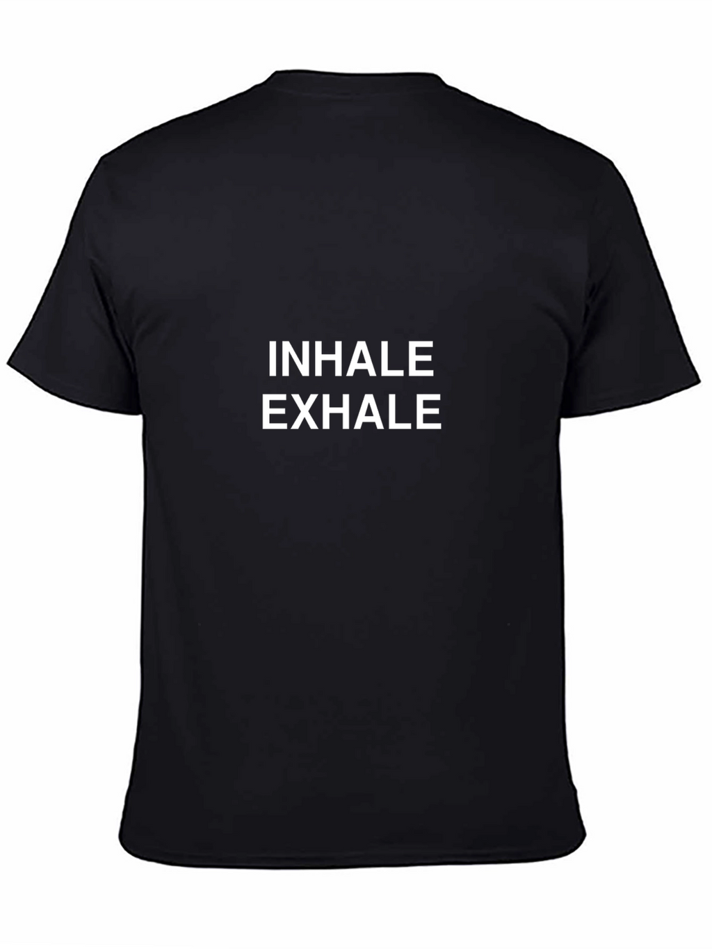 Inhale Exhale Graphic Black T-Shirt