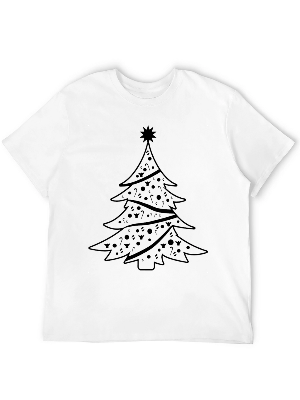 Festive Christmas Tree Graphic T-Shirt