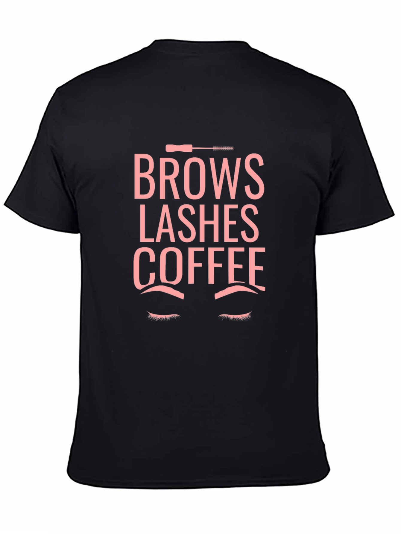 Brows Lashes Coffee T-Shirt - Stylish Unisex Tee