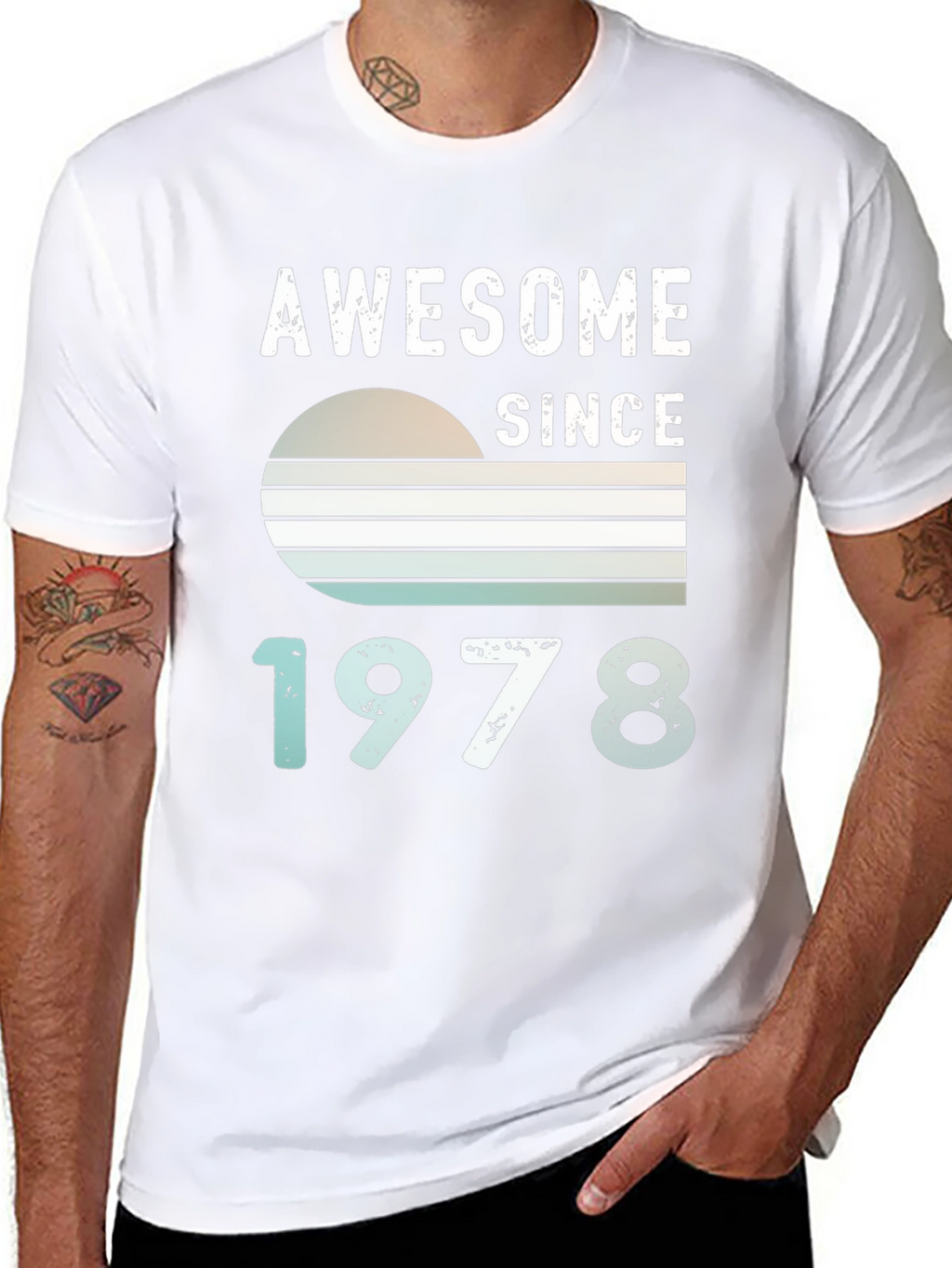Awesome Since 1978 Graphic Tee - Birthday Gift