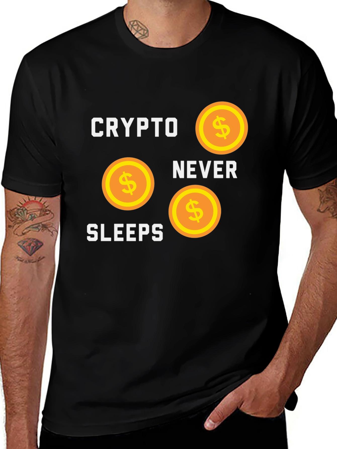 Crypto Never Sleeps T-Shirt