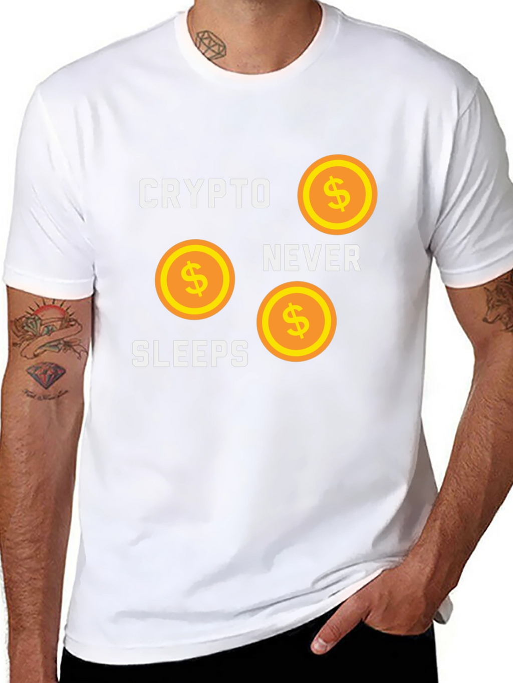 Crypto Never Sleeps T-Shirt