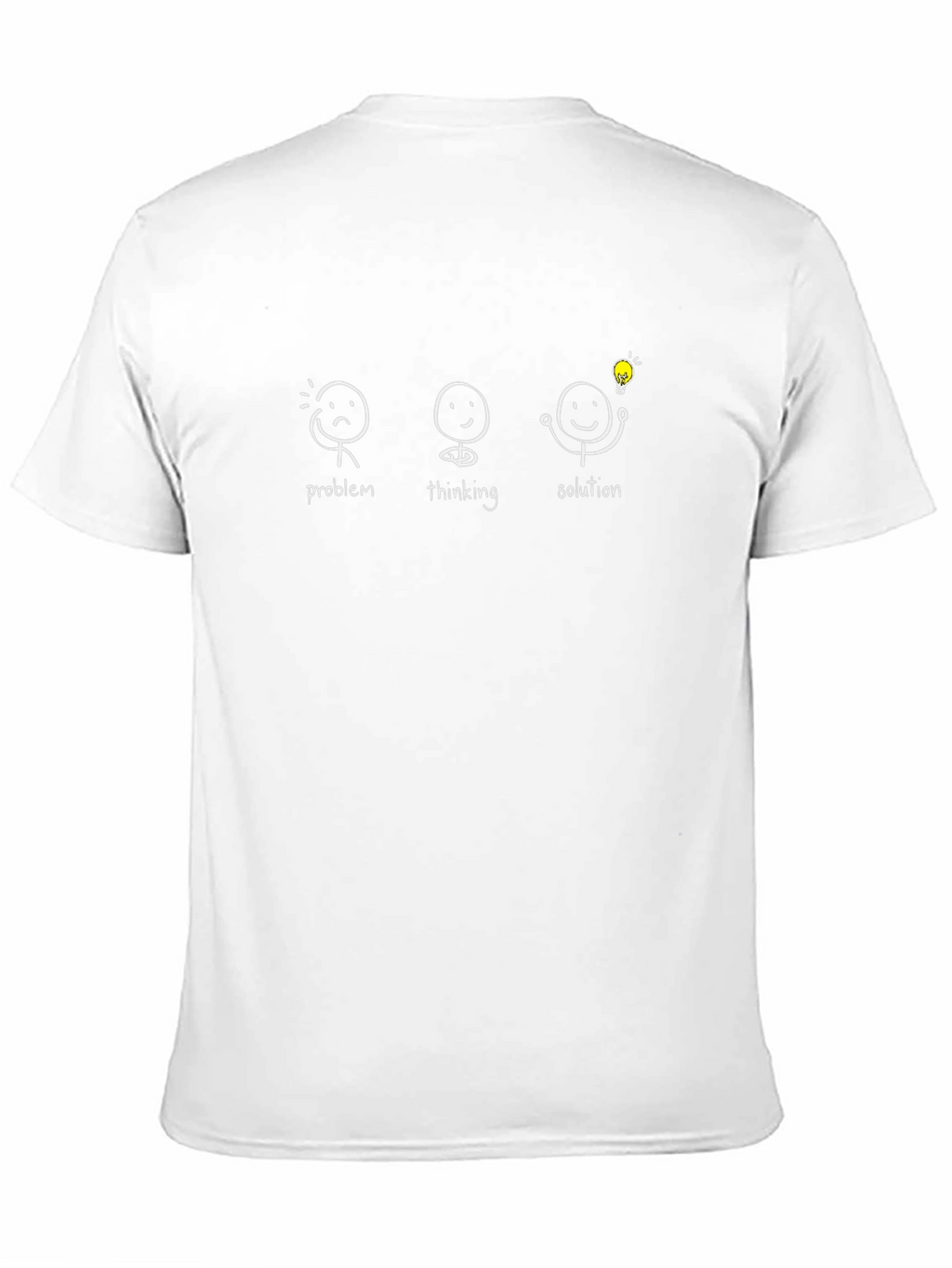 Problem Thinking Solution Black Graphic T-Shirt
