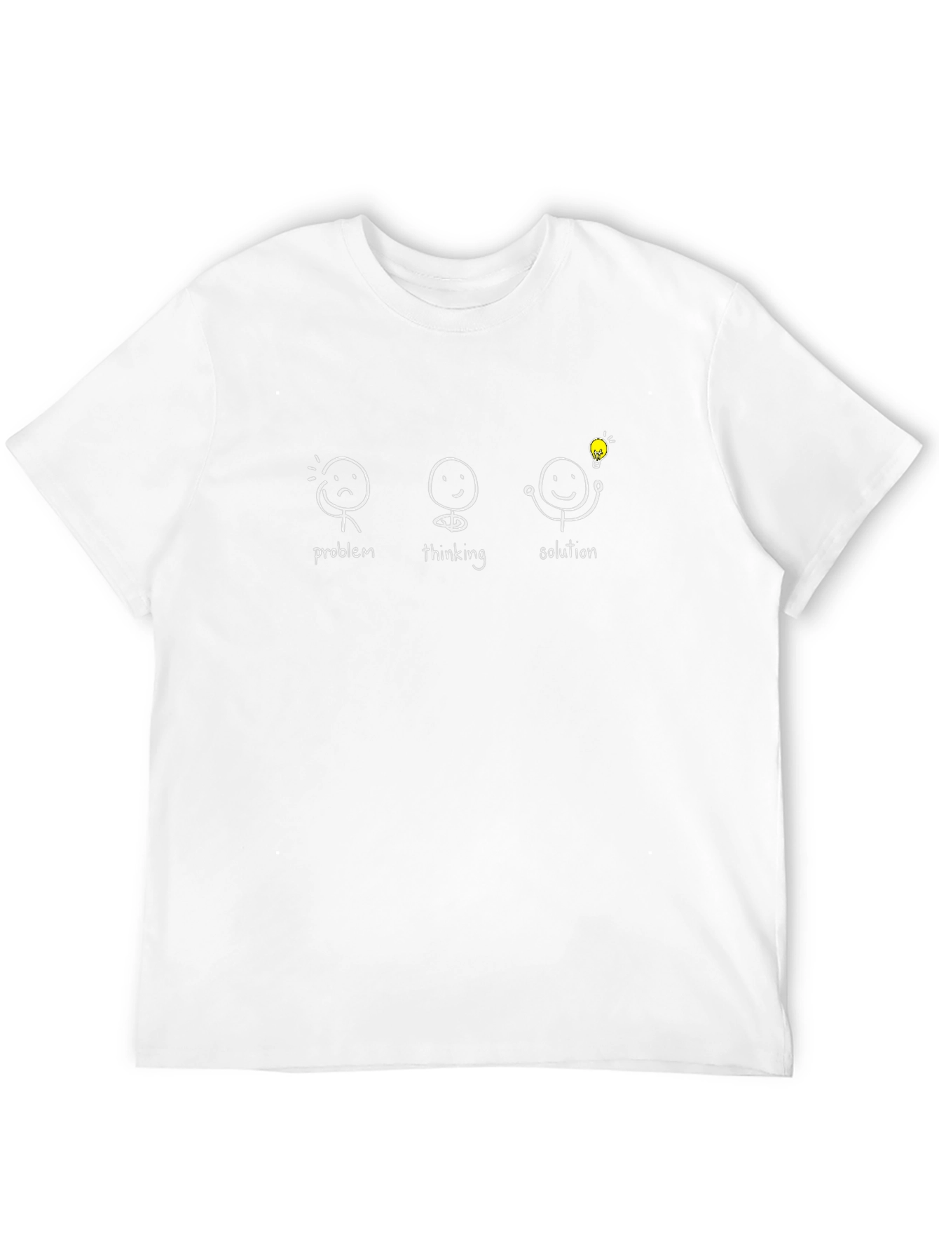 Problem Thinking Solution Black Graphic T-Shirt