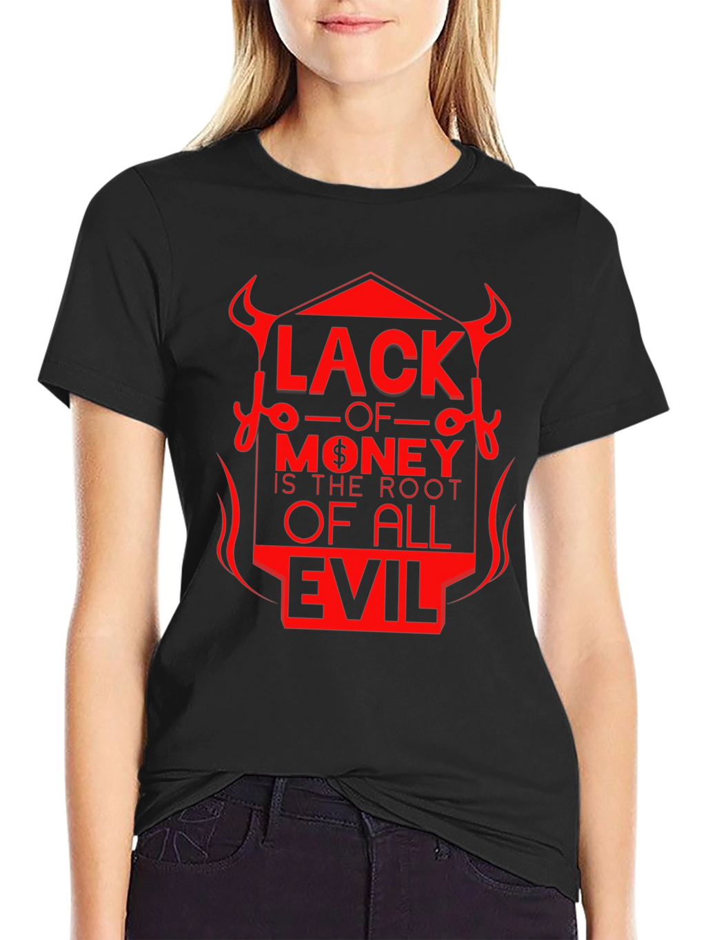 Lack of Money Evil Tee - Stylish Graphic T-Shirt