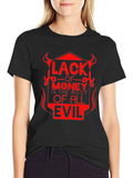 Lack of Money Evil Tee - Stylish Graphic T-Shirt