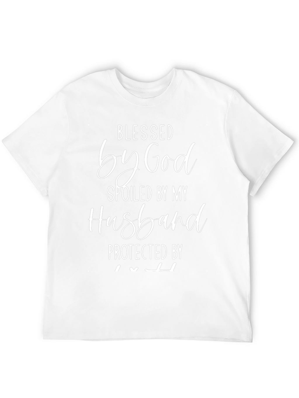 Blessed Wife Graphic Tee - Husband Spoiled Protected