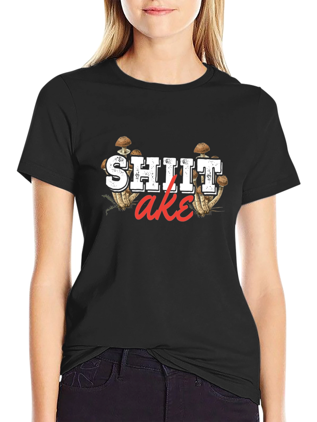 Shitake Mushroom Graphic Print Mens T-Shirt