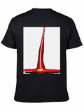 Red Beam Graphic Tee - Unique Design