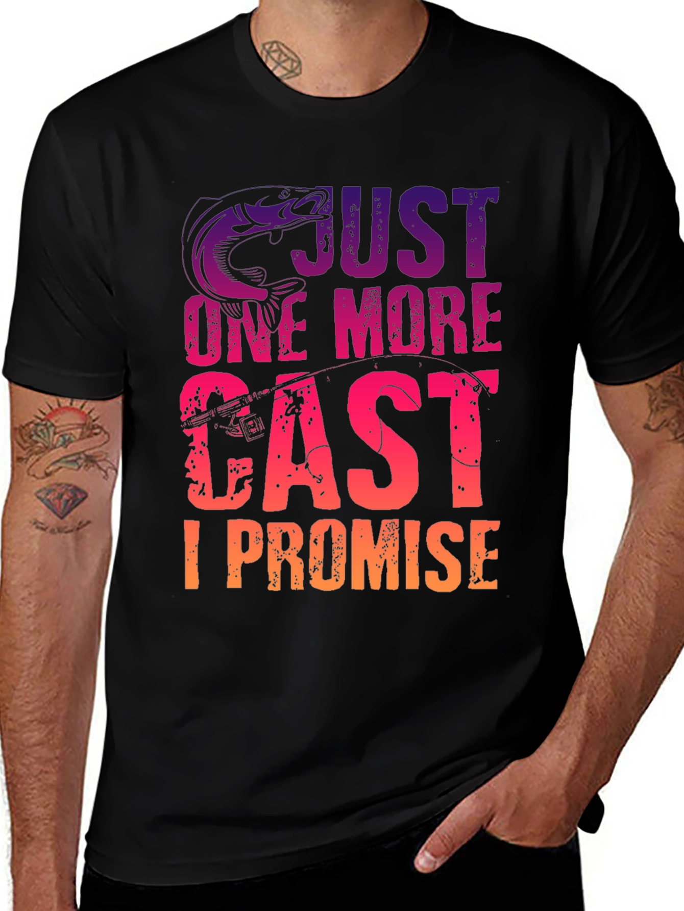 Fishing T-Shirt - Just One More Cast I Promise