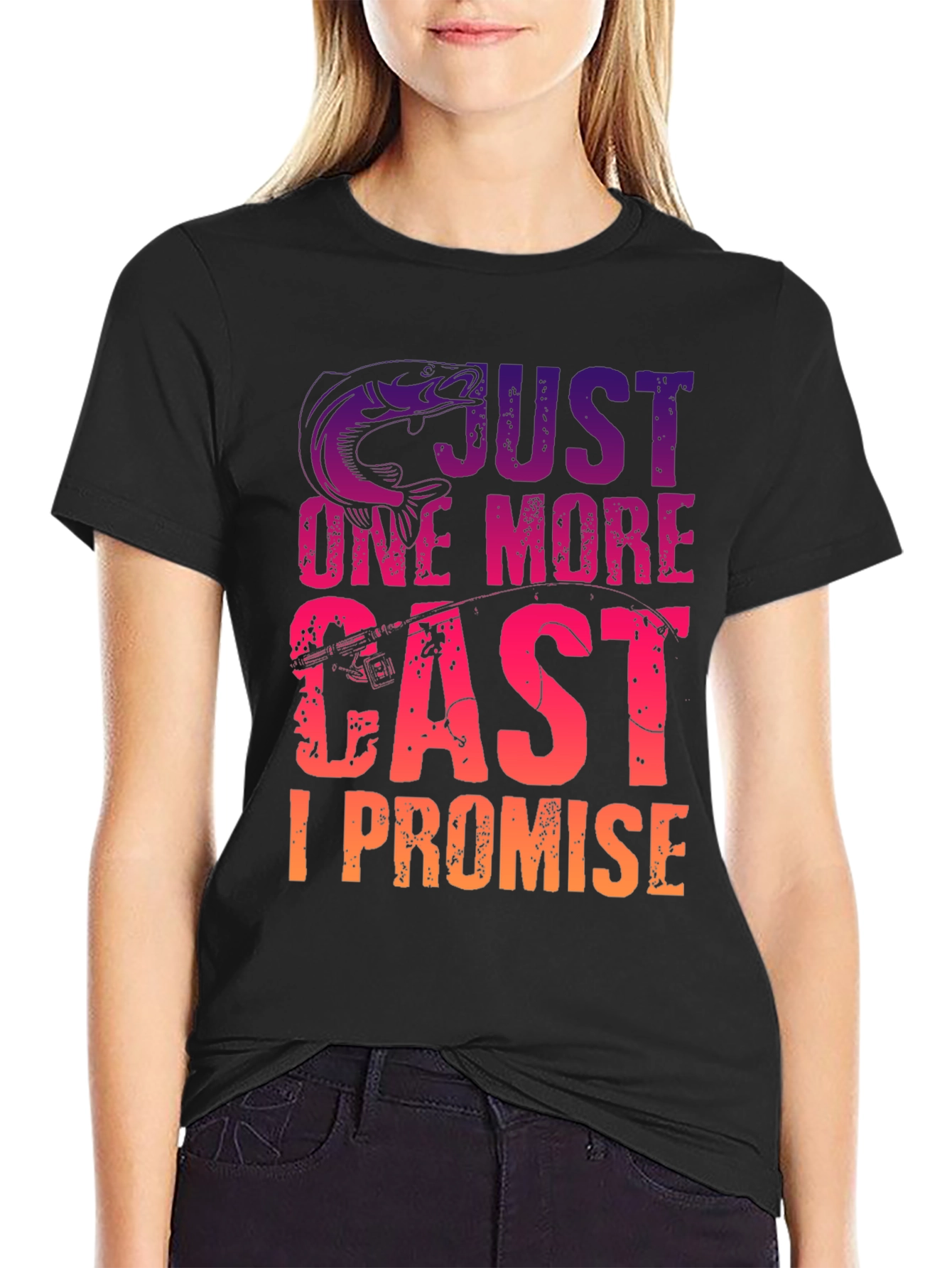 Fishing T-Shirt - Just One More Cast I Promise