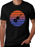 Retro Sunset Violin T-Shirt
