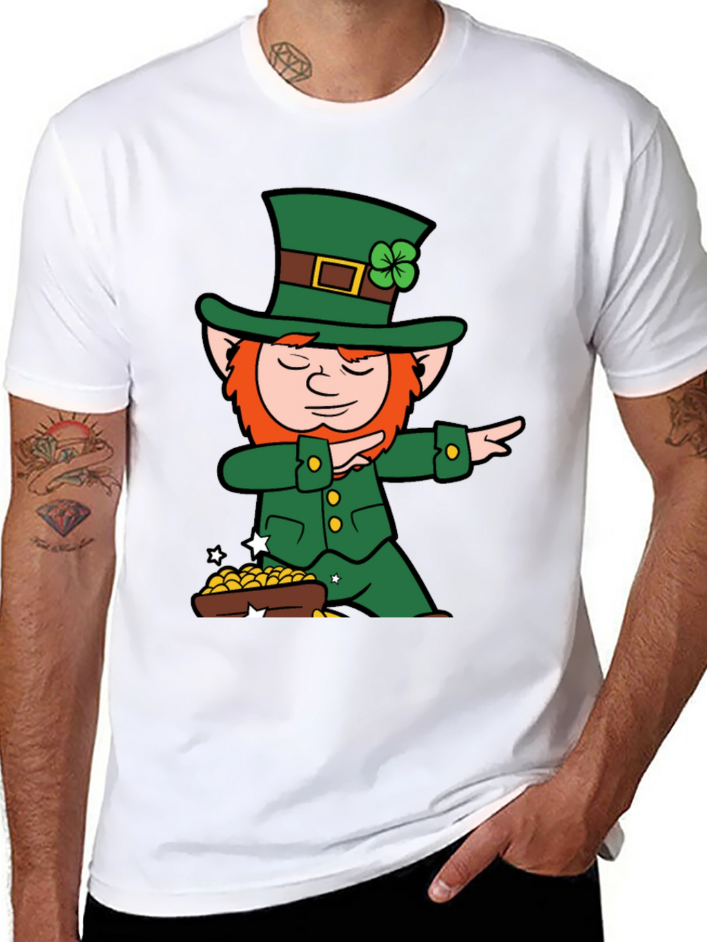 Lucky Leprechaun Dab T-Shirt - St. Patricks Day