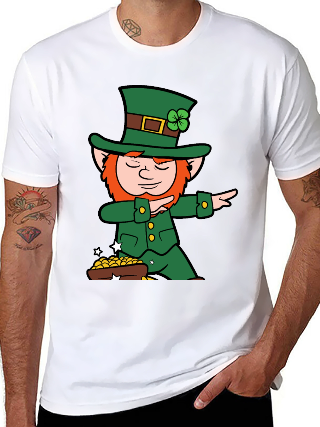 Lucky Leprechaun Dab T-Shirt - St. Patricks Day