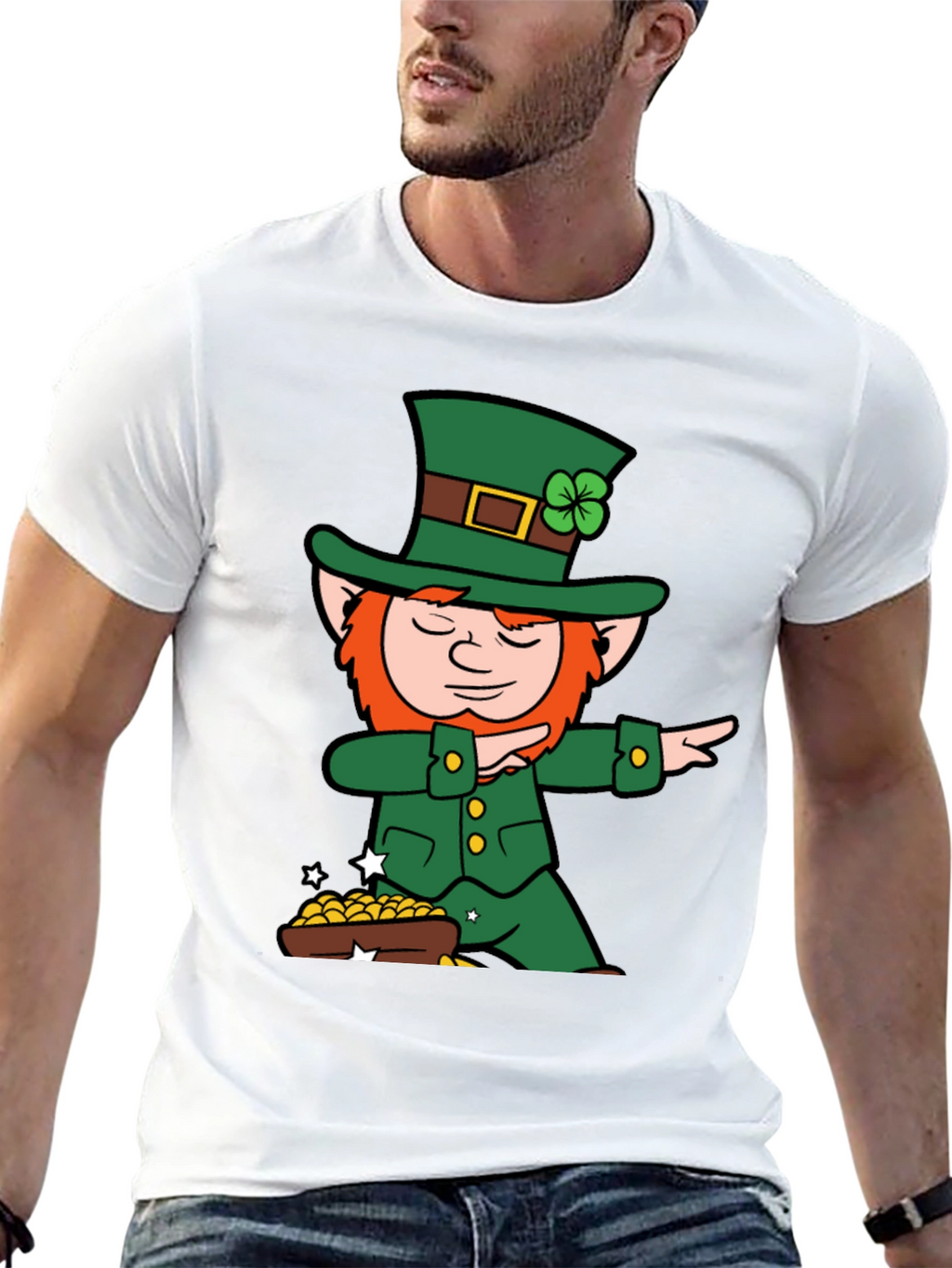 Lucky Leprechaun Dab T-Shirt - St. Patricks Day