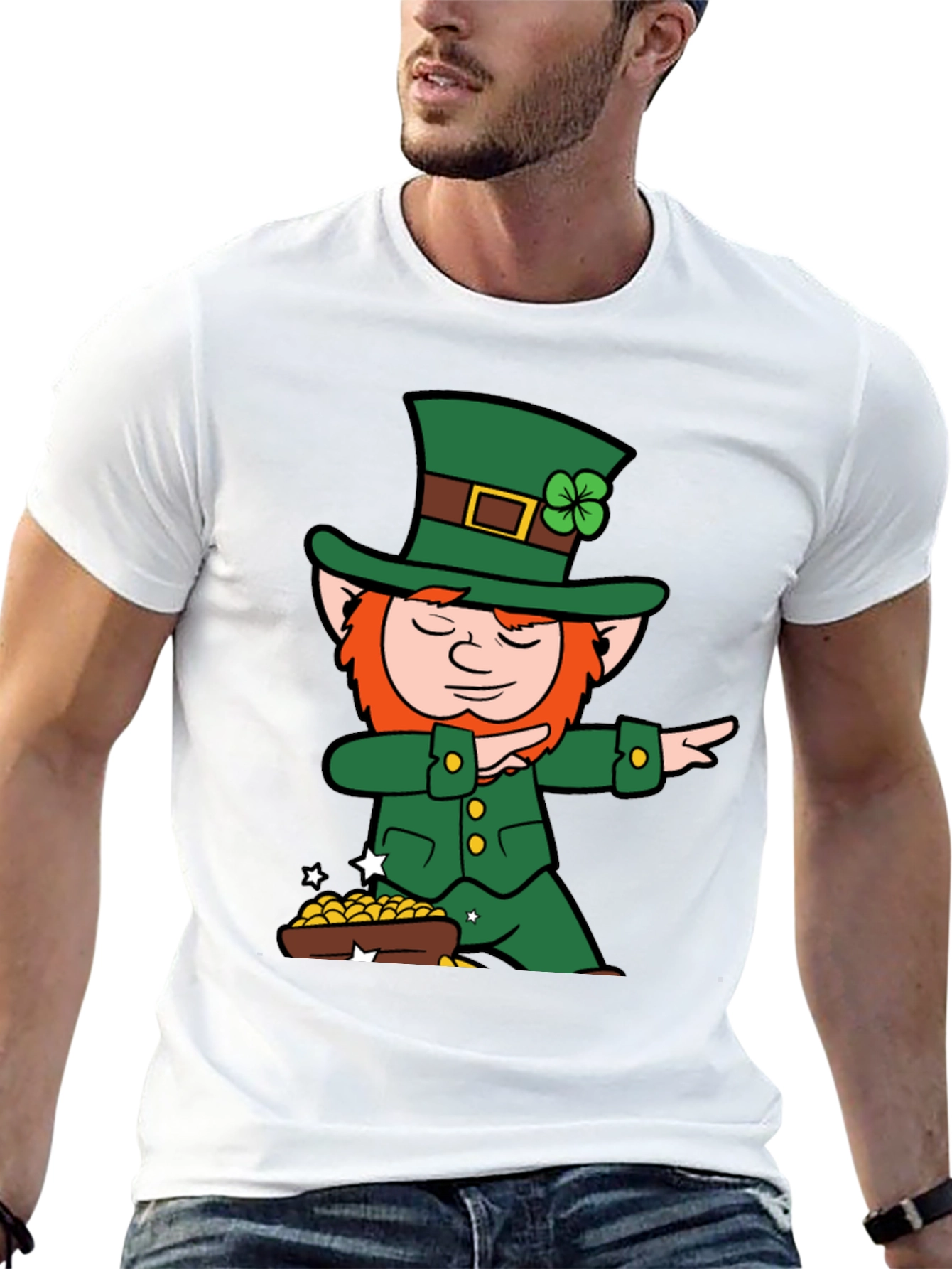 Lucky Leprechaun Dab T-Shirt - St. Patricks Day