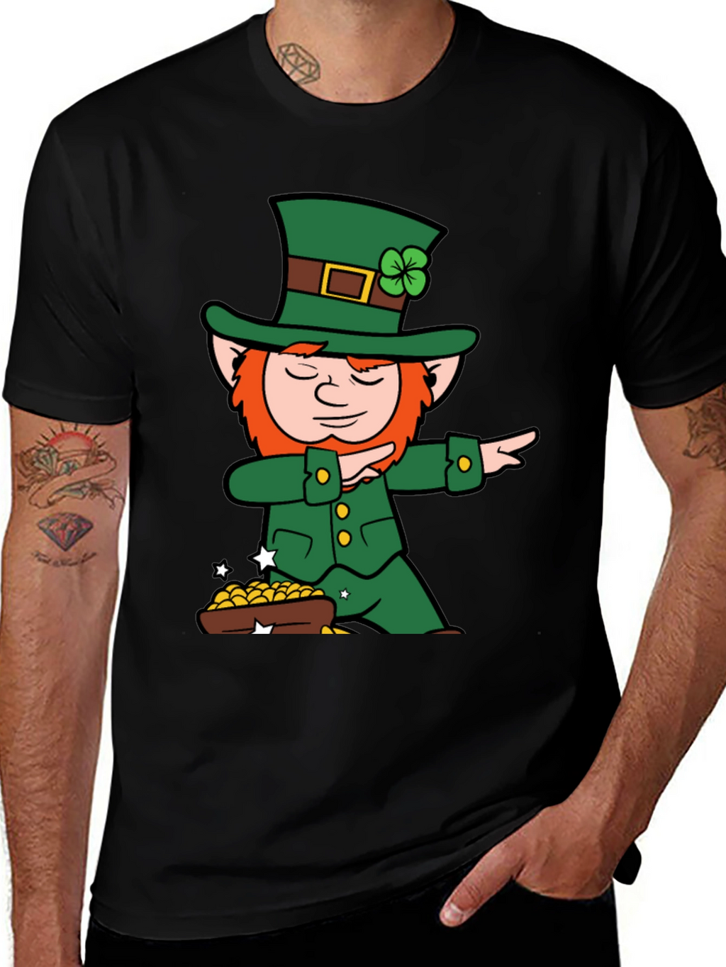 Lucky Leprechaun Dab T-Shirt - St. Patricks Day