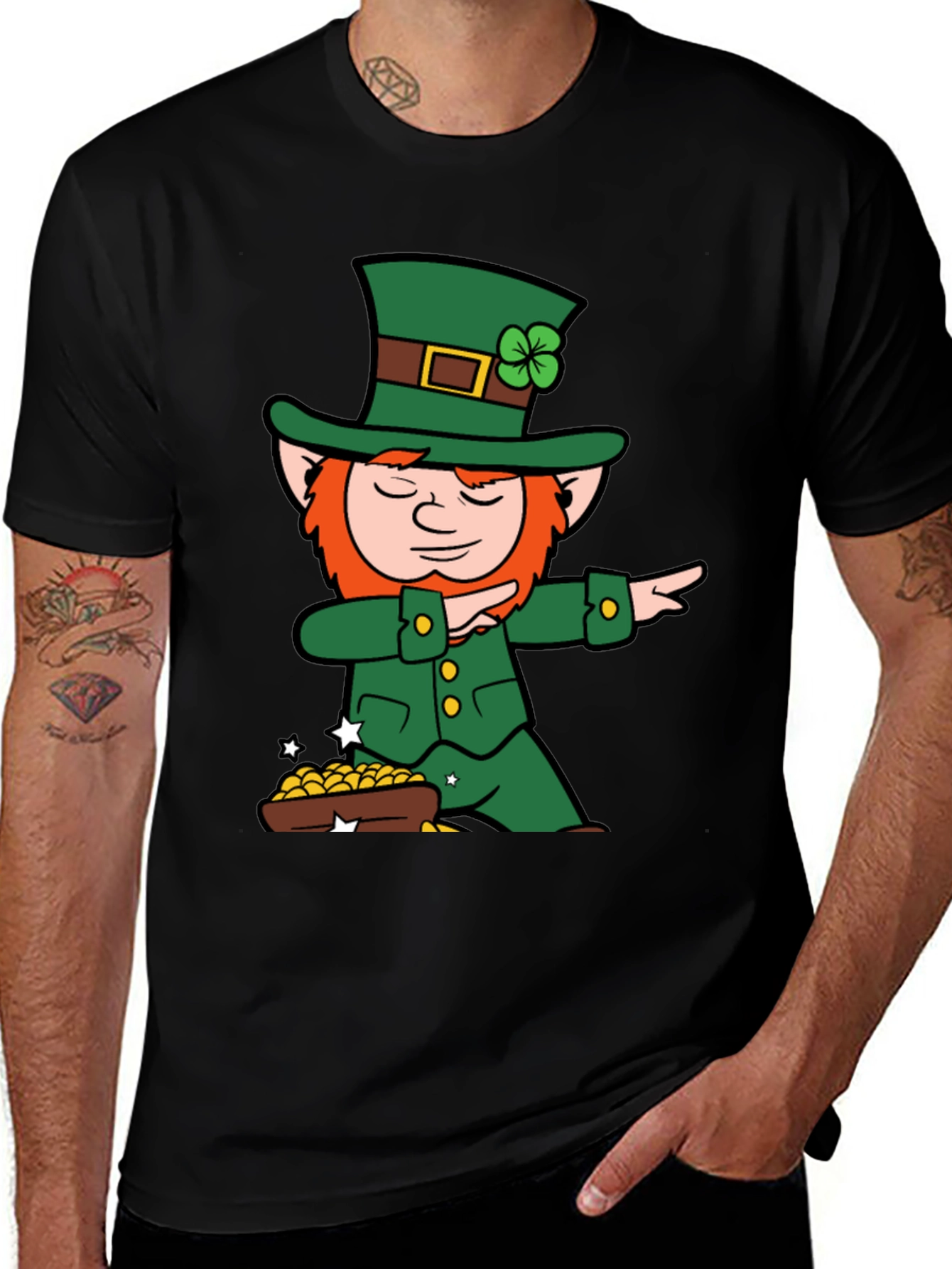 Lucky Leprechaun Dab T-Shirt - St. Patricks Day