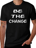 Be The Change Black Graphic Tee