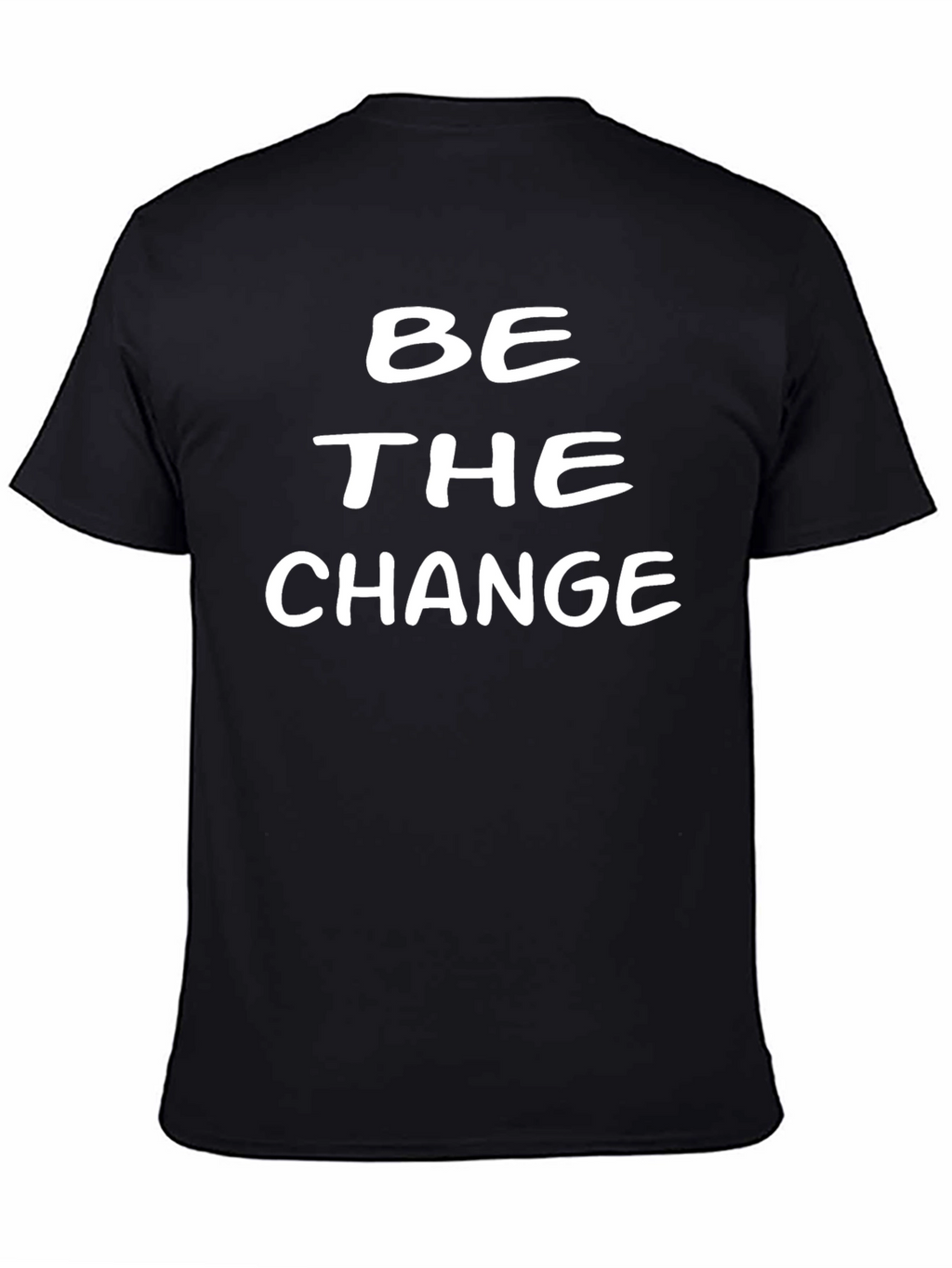 Be The Change Black Graphic Tee