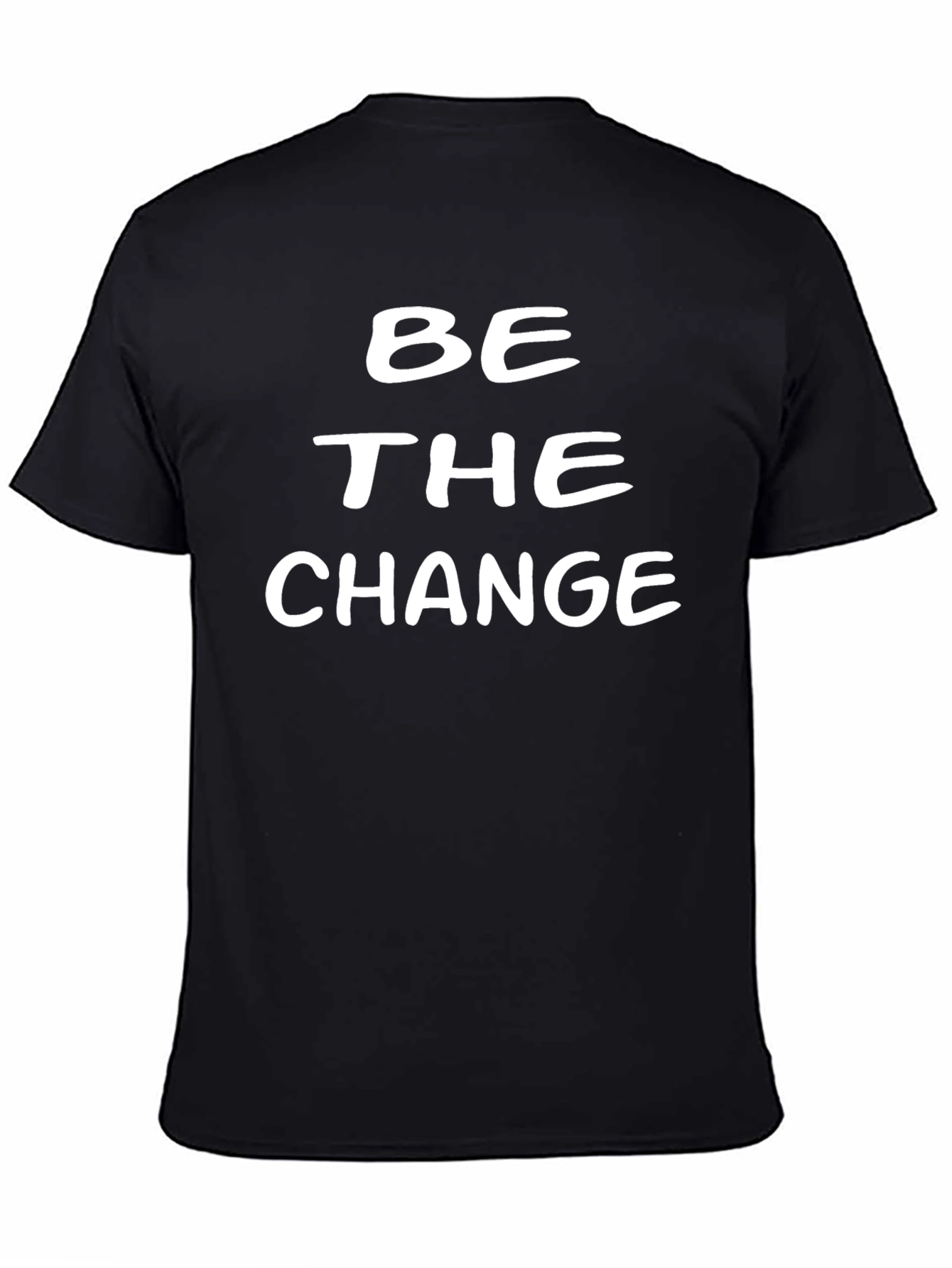 Be The Change Black Graphic Tee