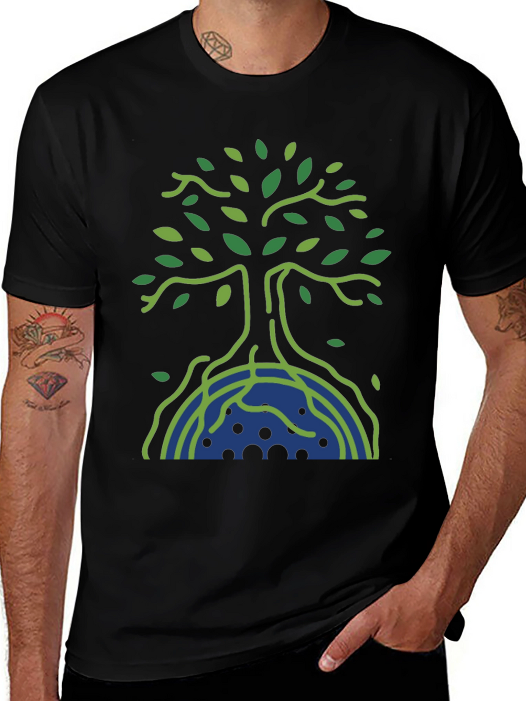 Eco Tree Graphic Tee - Nature Inspired Design