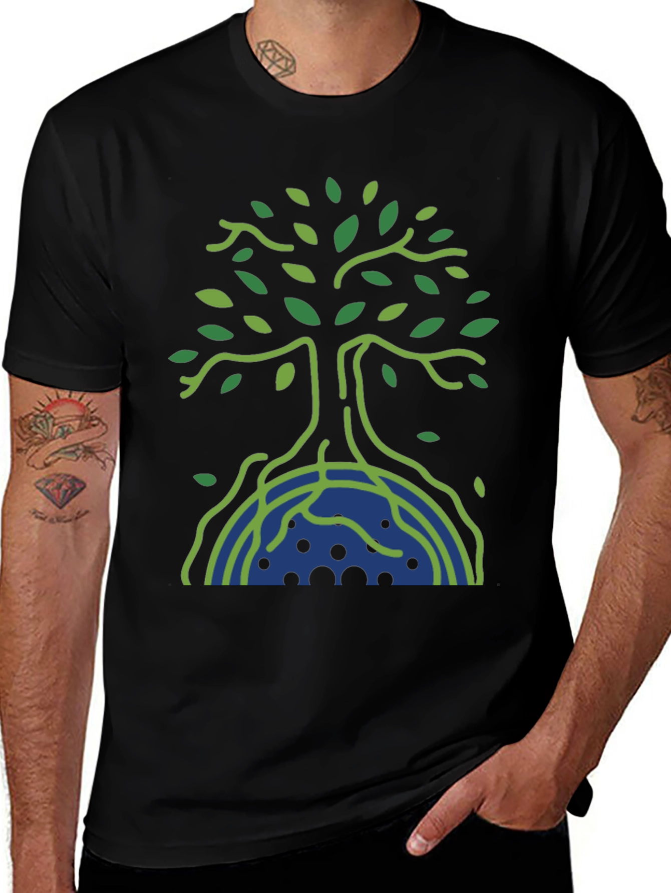 Eco Tree Graphic Tee - Nature Inspired Design