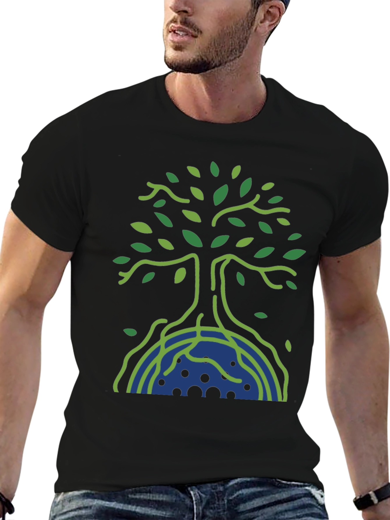 Eco Tree Graphic Tee - Nature Inspired Design