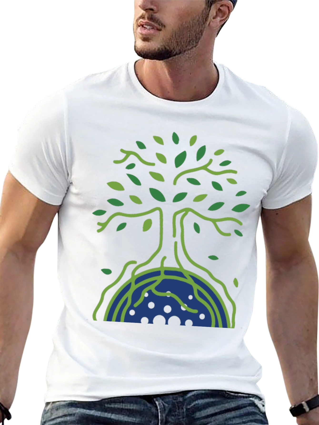 Eco Tree Graphic Tee - Nature Inspired Design