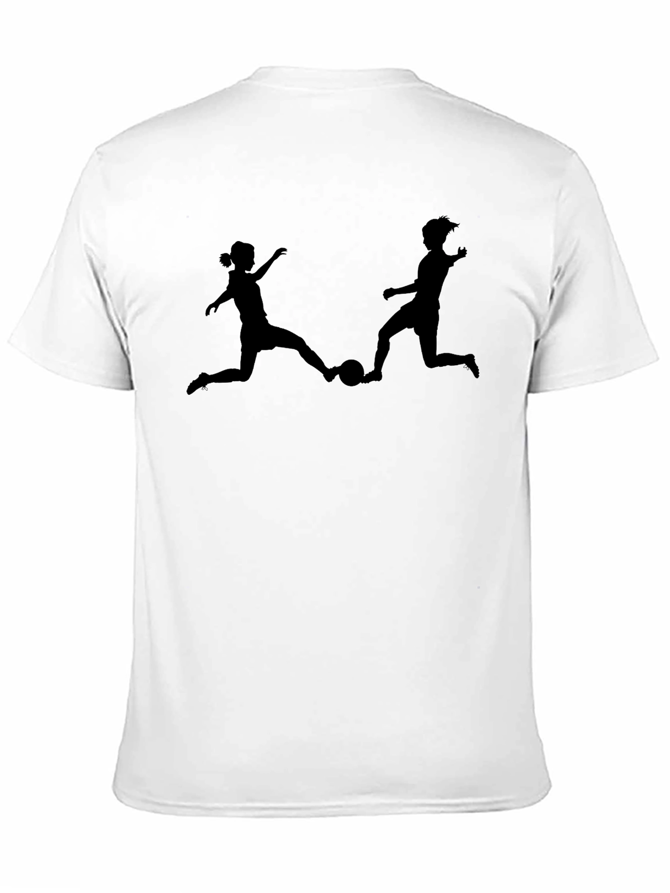 Soccer Players Silhouette Graphic T-Shirt