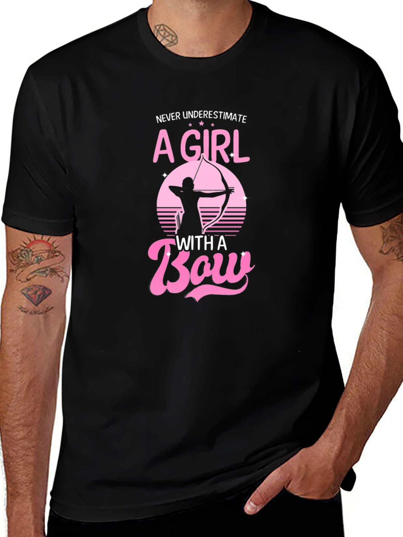 Girl with a Bow T-Shirt - Archery Graphic Tee